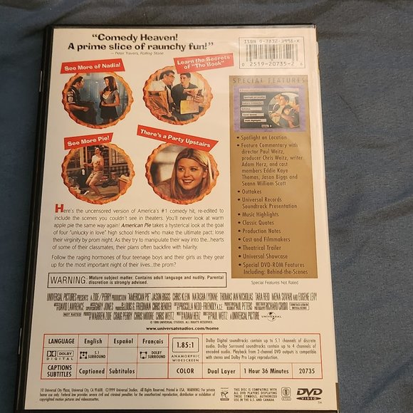4/$20 American Pie 2 DVD (Unrated) - Picture 2 of 2